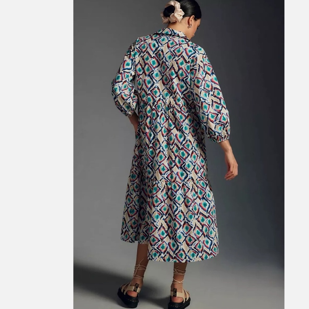 The Bettina Tiered Shirt Dress by Maeve - Picture 6 of 15